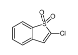 2-chloro-1-benzothiophene 1,1-dioxide结构式