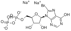 8-溴代肌苷-5'-二磷酸钠盐结构式