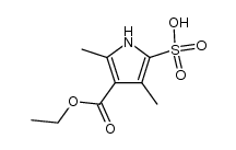 4-ethoxycarbonyl-3,5-dimethyl-pyrrole-2-sulfonic acid结构式