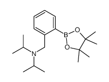 N-propan-2-yl-N-[[2-(4,4,5,5-tetramethyl-1,3,2-dioxaborolan-2-yl)phenyl]methyl]propan-2-amine Structure