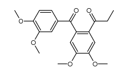 2-(3,4-dimethoxybenzoyl)-4,5-dimethoxypropiophenone结构式