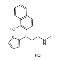 2-[3-(Methylamino)-1-(2-thienyl)propyl]-1-naphthalenol Hydrochloride Structure