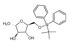 5-O-tert-butyldiphenylsilyl-α,β-L-arabinofuranose Structure