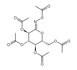 D-gluconhydroximo-1,5-lactone 1-N,2,3,4,6-pentaacetate结构式
