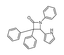 1,3,3-triphenyl-4-(1H-pyrrol-2-yl)azetidin-2-one结构式
