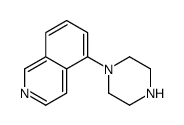 5-哌嗪-1-基-异喹啉结构式