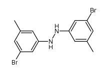 N,N'-bis-(3-bromo-5-methyl-phenyl)-hydrazine结构式
