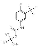 N-BOC-4-氟-3-三氟甲基苯胺结构式