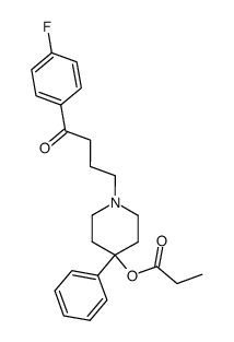 1-[3-(p-fluorobenzoyl)propyl]-4-phenyl-4-(propionyloxy)piperidine Structure