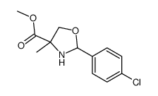 methyl 2-(4-chlorophenyl)-4-methyl-1,3-oxazolidine-4-carboxylate Structure