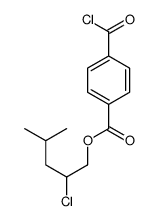 (2-chloro-4-methylpentyl) 4-carbonochloridoylbenzoate结构式
