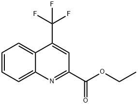 4-三氟甲基喹碄-2-甲酸乙脂结构式