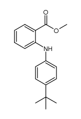 N-(4-tert-butylphenyl)anthranilic acid methyl ester Structure