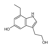 7-ethyl-5-hydroxytryptophol Structure