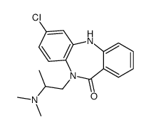 2-chloro-5-[2-(dimethylamino)propyl]-11H-benzo[b][1,4]benzodiazepin-6-one Structure