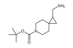 1-(氨基甲基)-6-氮杂螺[2.5]辛烷-6-羧酸叔丁酯结构式