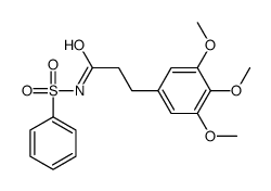 N-(benzenesulfonyl)-3-(3,4,5-trimethoxyphenyl)propanamide结构式