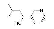 3-methyl-1-(pyrazin-2-yl)butan-1-ol结构式