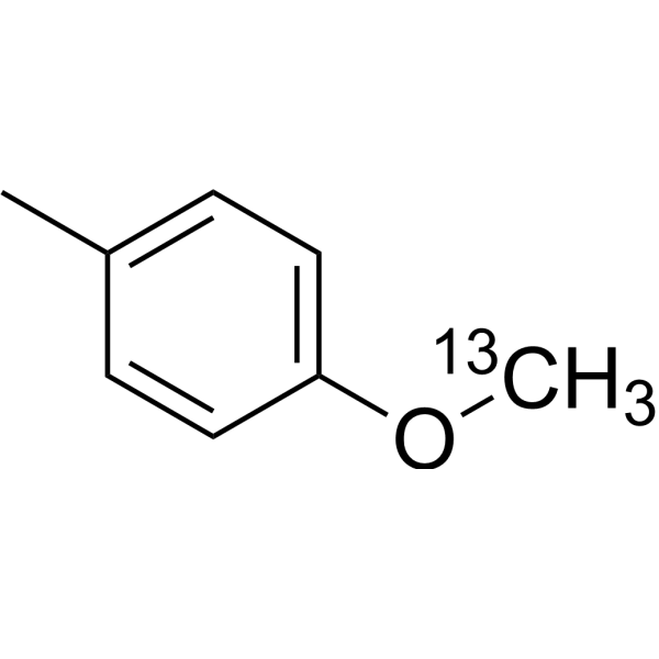4-Methylanisole-13C Structure