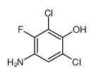 4-氨基-2,6-二氯-5-氟苯酚结构式