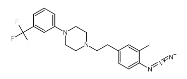1-(2-(3-iodo-4-azidophenyl)ethyl)-4-(3-(trifluoromethyl)phenyl)piperazine Structure