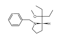 (S)-(-)-1-benzyl-2-(1-methoxy-1-ethylpropyl)-pyrrolidine Structure