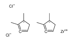 1,2-dimethylcyclopenta-1,3-diene,zirconium(4+),dichloride结构式