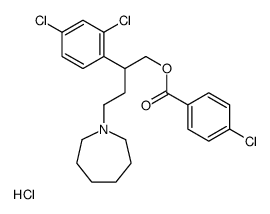 [4-(azepan-1-yl)-2-(2,4-dichlorophenyl)butyl] 4-chlorobenzoate,hydrochloride Structure