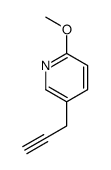 2-methoxy-5-prop-2-ynylpyridine Structure