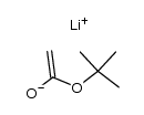 acetic acid tert-butyl ester lithium enolate Structure
