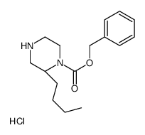 (S)-1-n-cbz-2-n-丁基哌嗪盐酸盐结构式