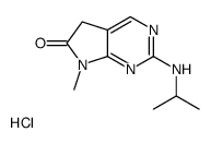 7-methyl-2-(propan-2-ylamino)-5H-pyrrolo[2,3-d]pyrimidin-6-one,hydrochloride Structure