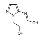 N-[2-(2-hydroxyethyl)pyrazol-3-yl]formamide结构式