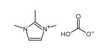 1,2,3-trimethylimidazolium hydrogen carbonate Structure