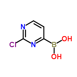 (2-Chloro-4-pyrimidinyl)boronic acid Structure