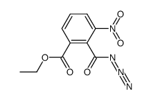 ethyl 2-(azidocarbonyl)-3-nitrobenzoate结构式