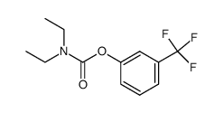 3-trifluoromethylphenyl N,N-diethylcarbamate结构式