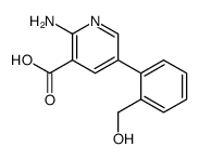 2-amino-5-[2-(hydroxymethyl)phenyl]pyridine-3-carboxylic acid Structure
