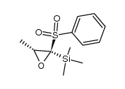 trans-3-methyl-2-phenylsulphonyl-2-trimethylsilyloxirane Structure