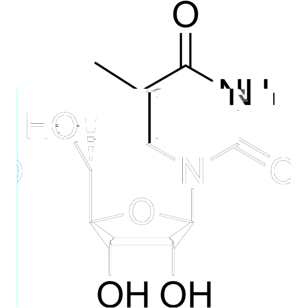 5’(R)-C-Methyl-5-methyluridine结构式