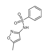 N-(5-甲基异恶唑-3-基)苯磺酰胺结构式