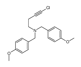 bis[(4-methoxyphenyl)methyl](4-chloro-3-butynyl)amine Structure