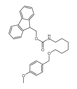 (9H-fluoren-9-yl)methyl (6-((4-methoxybenzyl)oxy)hexyl)carbamate结构式