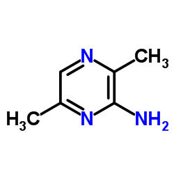 2-氨基-3,6-二甲基吡嗪结构式