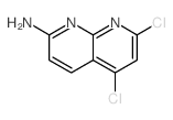 5,7-二氯-1,8-萘啶-2-胺结构式