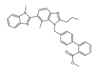 methyl 2-[4-[[7-methyl-6-(1-methylbenzimidazol-2-yl)-2-propylbenzimidazol-1-yl]methyl]phenyl]benzoate Structure