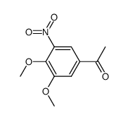 1-(3,4-二甲氧基-5-硝基苯基)乙酮结构式