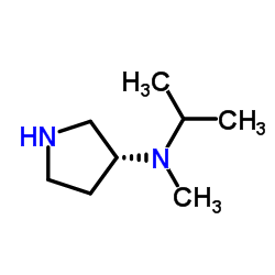 (3R)-N-Isopropyl-N-methyl-3-pyrrolidinamine结构式