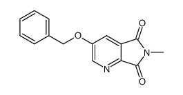 3-(苄氧基)-6-甲基-5H-吡咯并[3,4-b]吡啶-5,7(6H)-二酮结构式