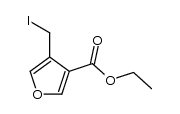 ethyl 4-iodomethyl-3-furoate Structure